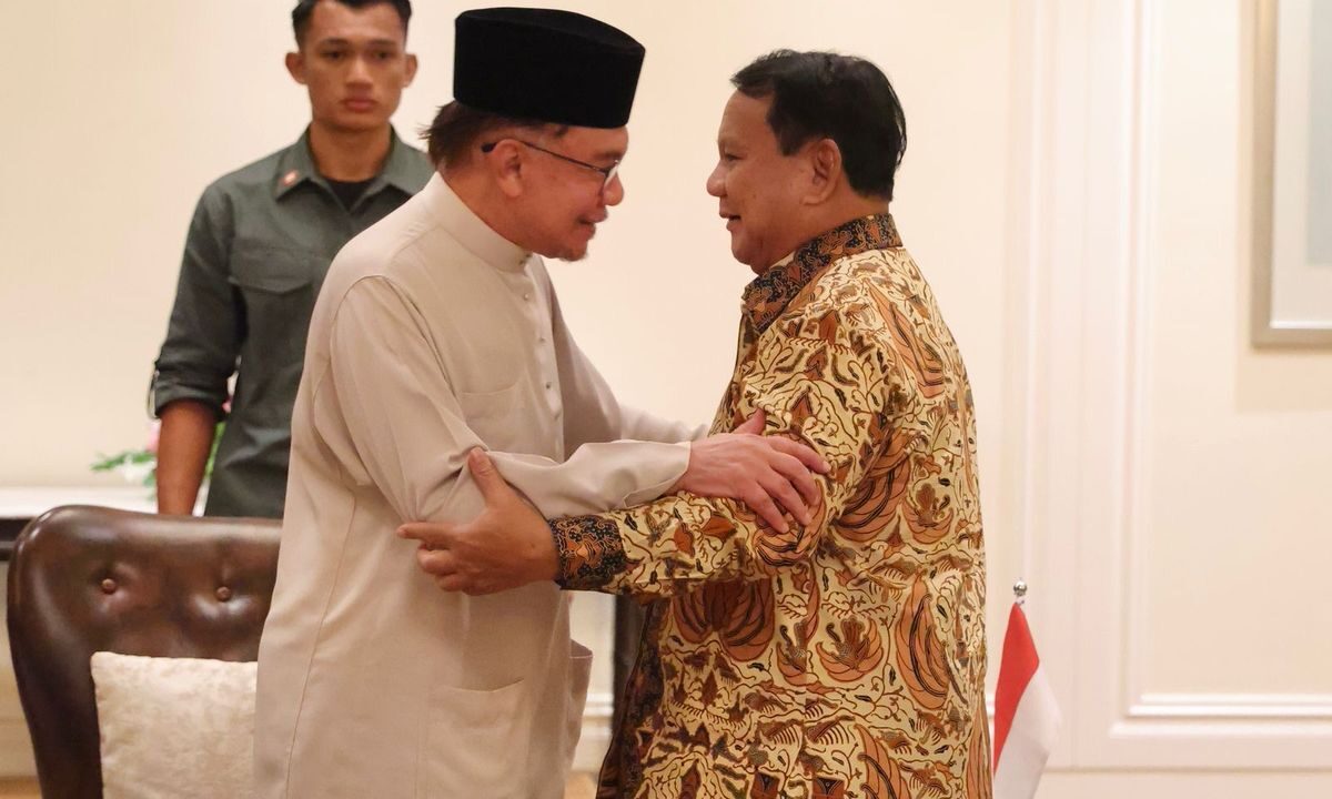 Prabowo dan Anwar Ibrahim Bahas Kerja Sama RI-Malaysia