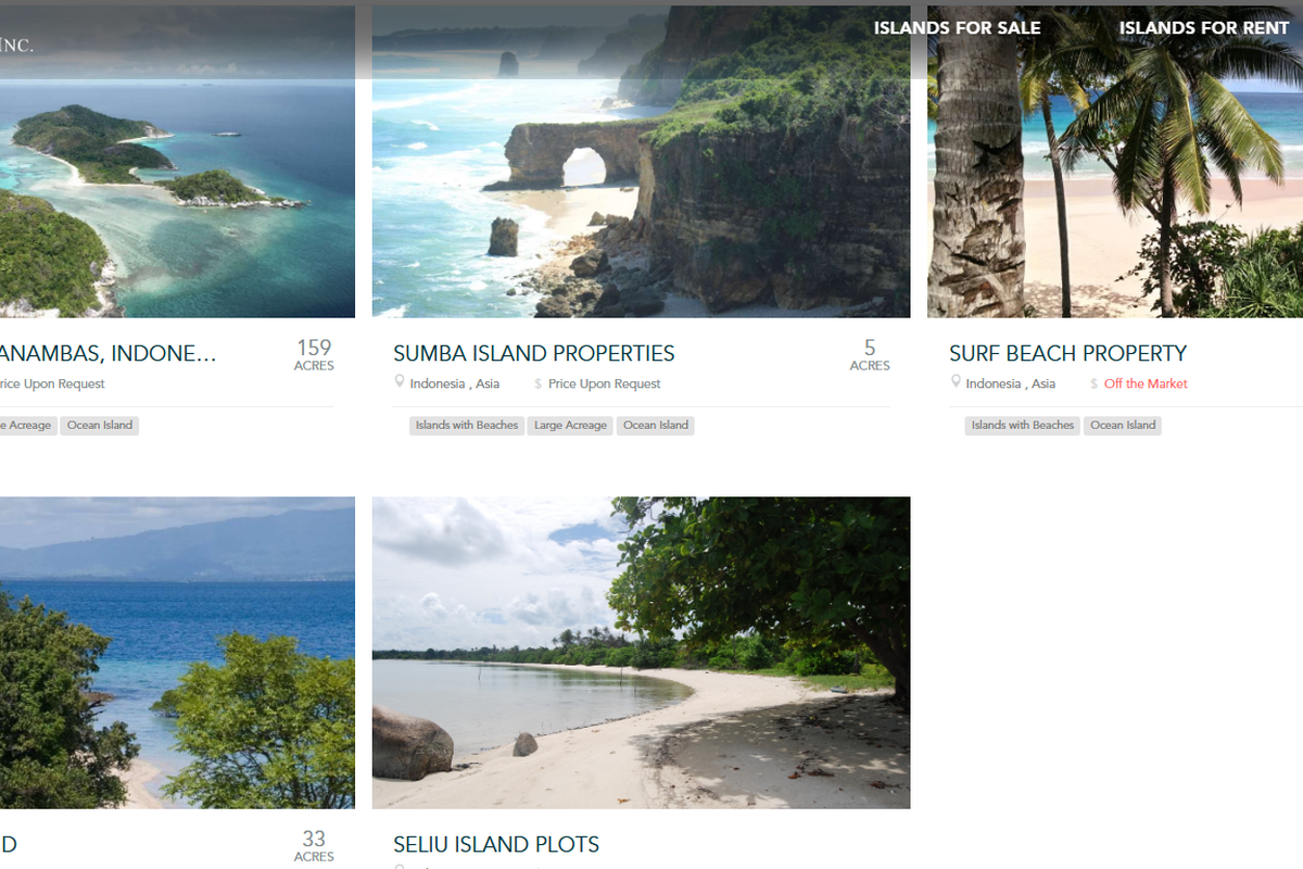 5 Pulau RI Dijual Online, Wamendagri: Masih Diselidiki