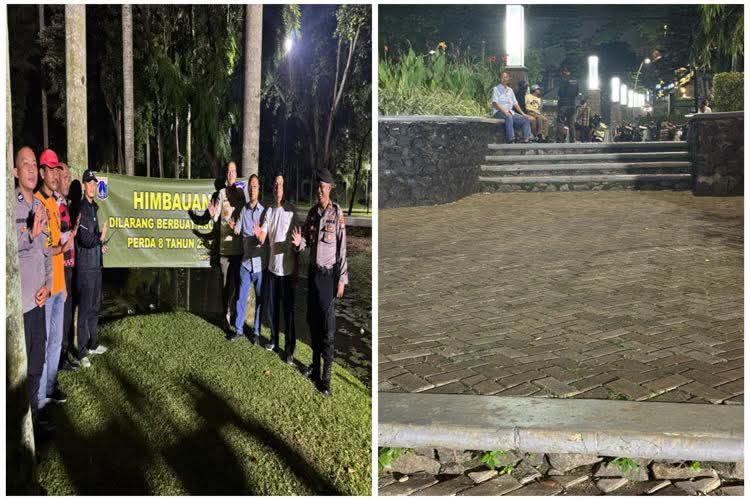 Satpol PP Tertibkan Taman Langsat Jaksel Jadi Tempat Mesum