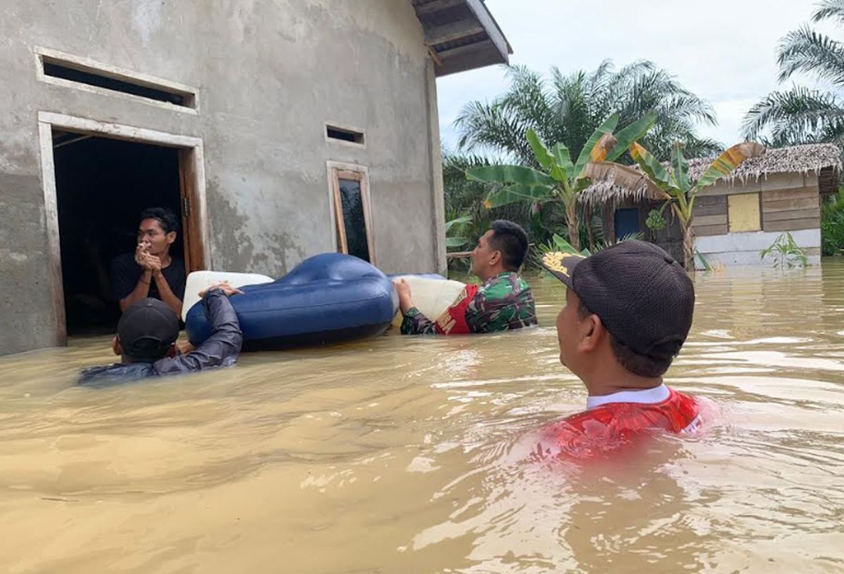 Rumah Warga di OKI dan Musi Banyuasin Terendam Banjir