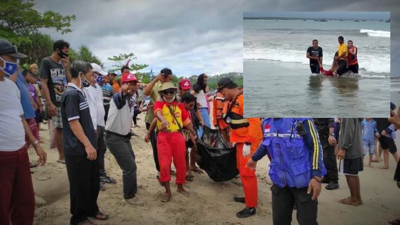 Wisatawan Tewas Terseret Ombak di Pantai Karangseke