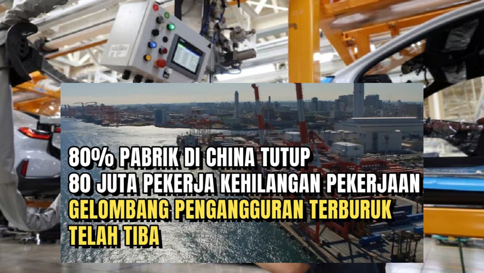 Ekonomi China Melemah, Ribuan Pabrik Tutup dan Pengangguran Naik