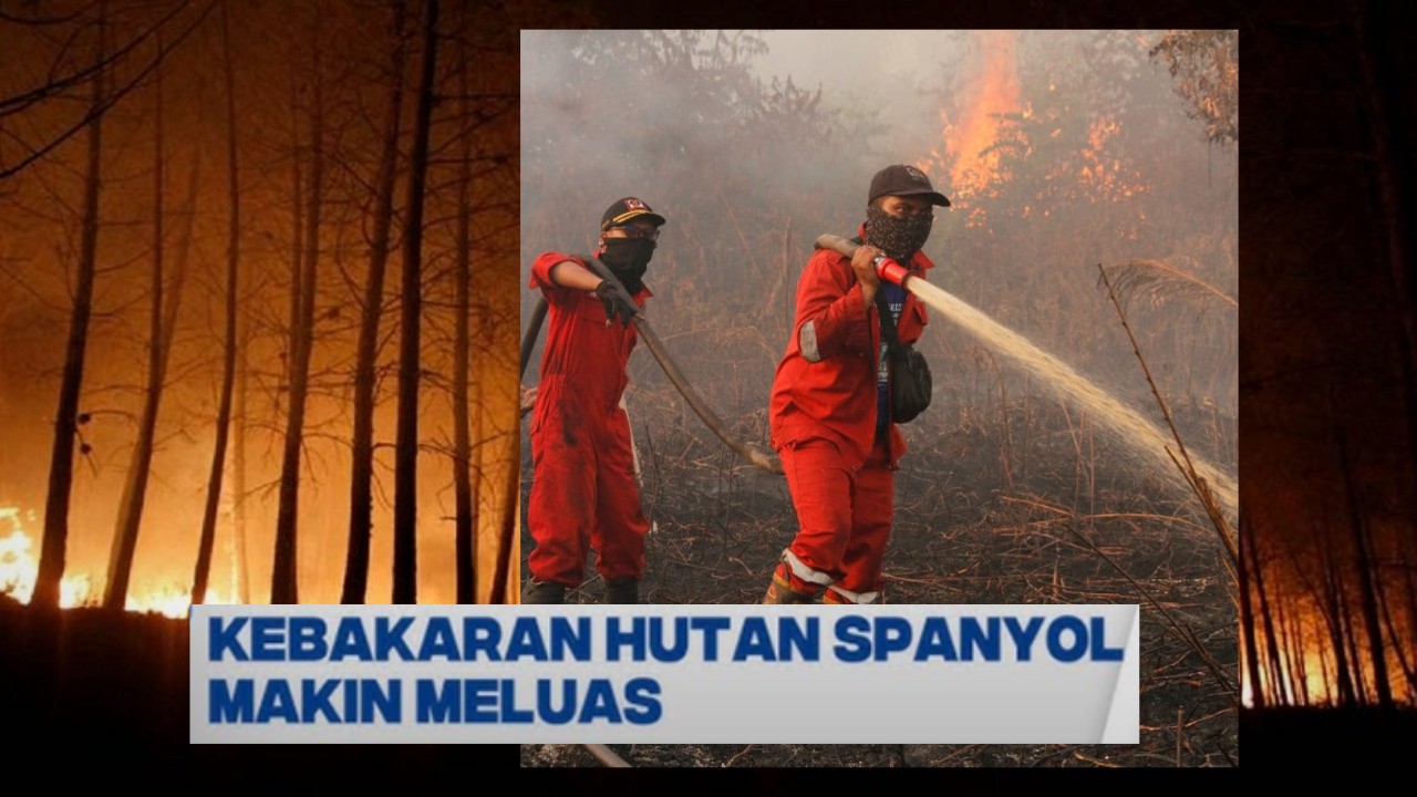 Spanyol Kebakaran Hutan, 20 Titik Api Meluas dan Ribuan Tentara Dikerahkan