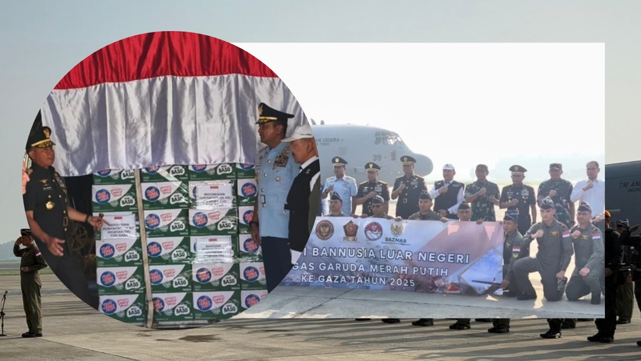 TNI Kirim 800 Ton Bantuan untuk Misi Kemanusiaan Gaza