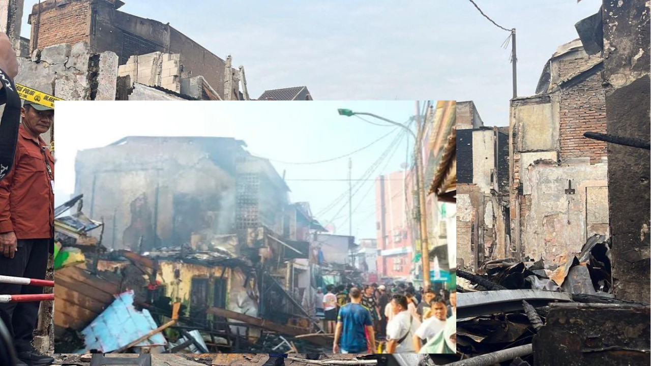Damkar Padamkan Api 13 Jam di Taman Sari, Warga Selamat