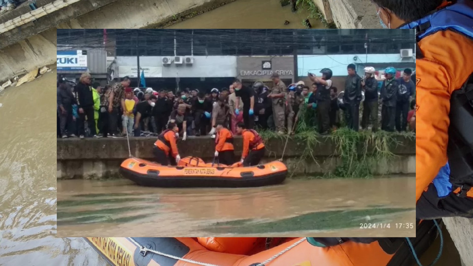 Jasad Pria Misterius Ditemukan di Kalimalang, Tanpa Luka