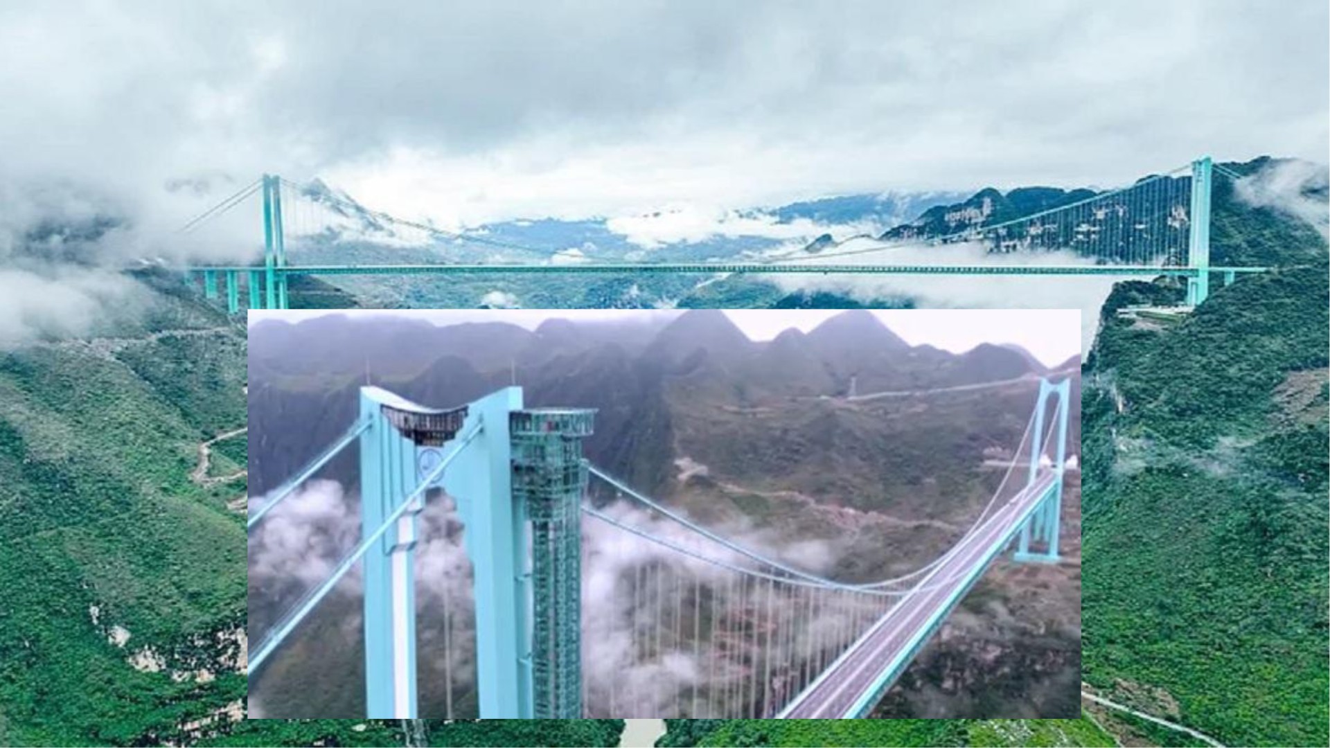 Jembatan Huajiang di China Resmi Jadi Tertinggi di Dunia