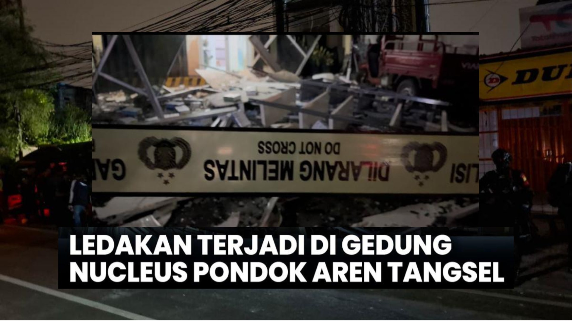 Ledakan Hebat Guncang Gedung Nucleus di Pondok Aren
