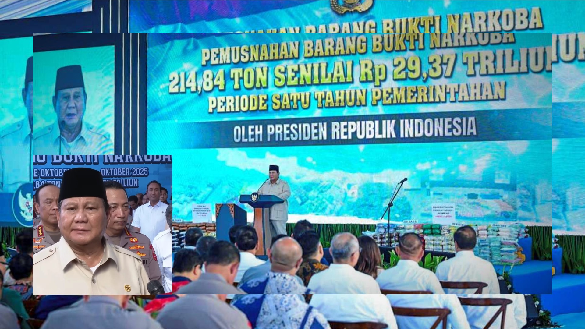 Prabowo Tegaskan Perang Total Lawan Narkoba di Indonesia