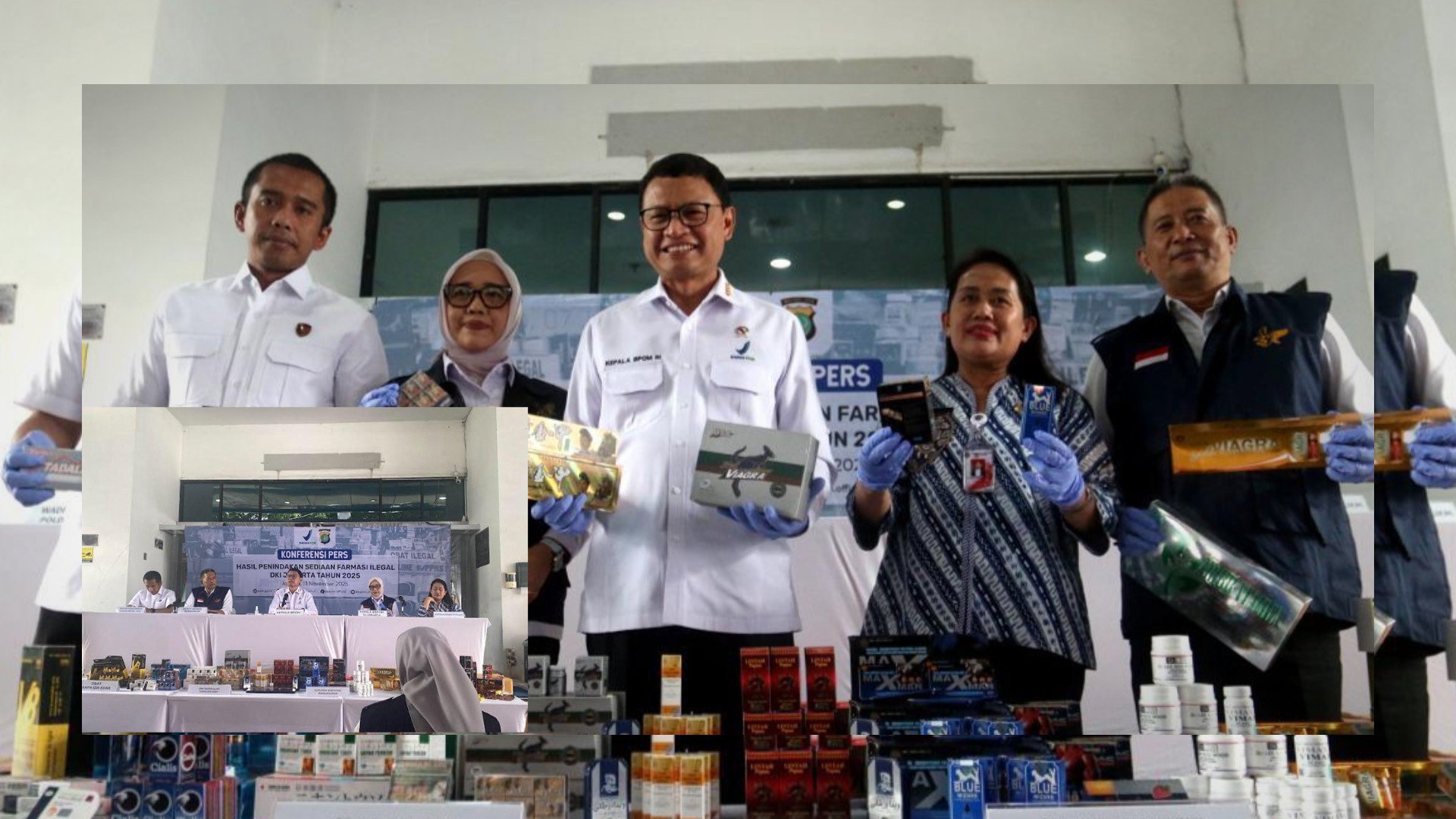 BPOM Bongkar Gudang Obat Ilegal di Jakarta Barat