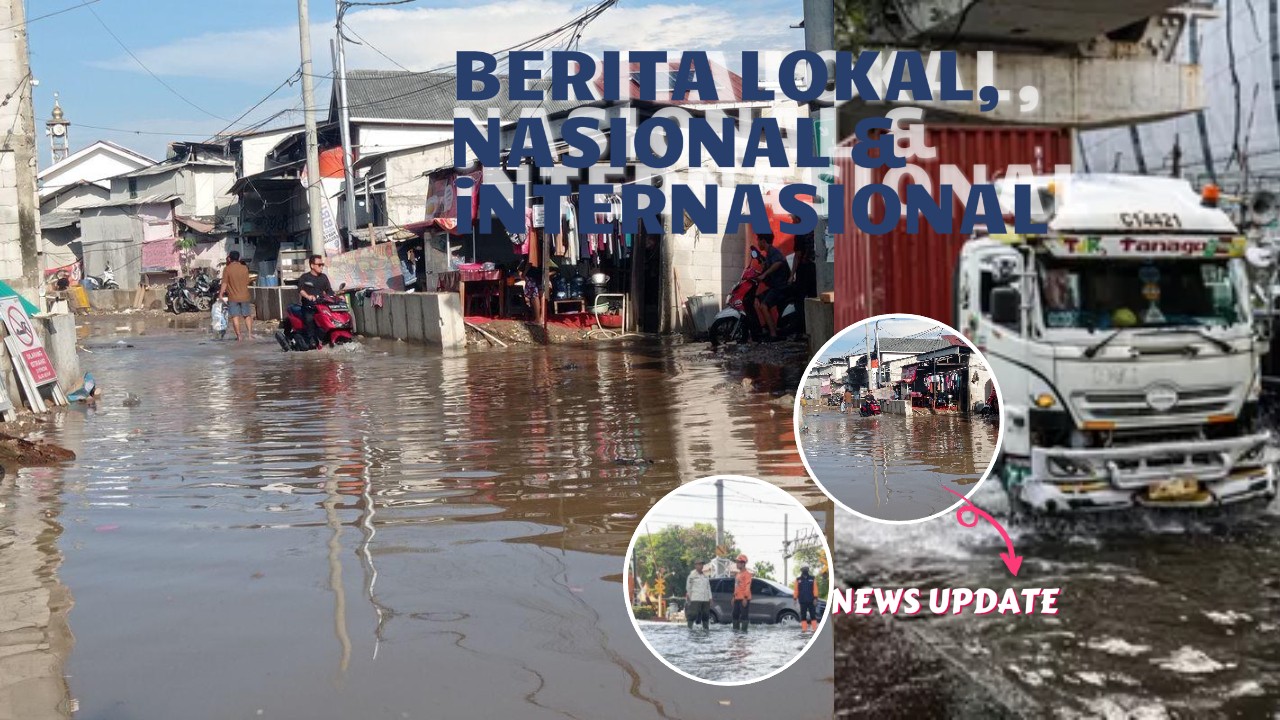 Banjir Rob Genangi RE Martadinata pada Minggu Pagi