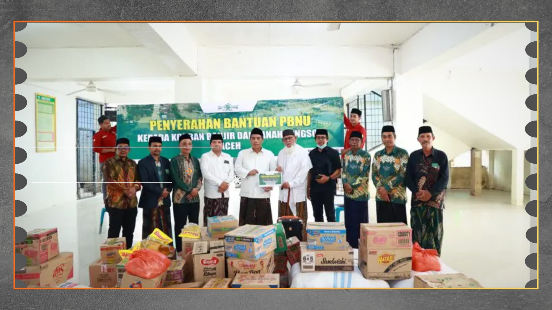 PBNU Salurkan Rp1 Miliar dan Sembako untuk Korban Bencana Aceh