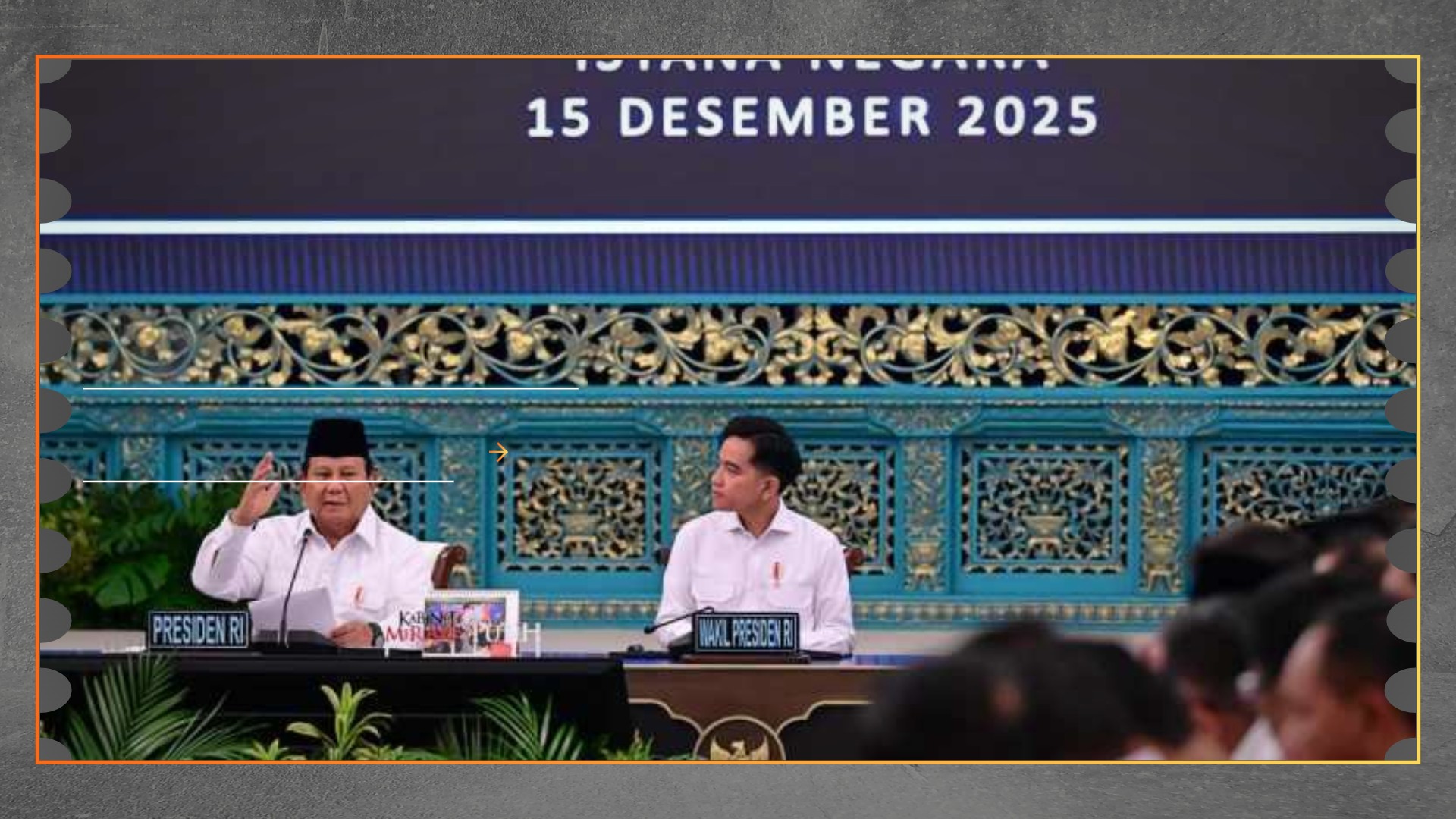 Presiden Prabowo Subianto Bentuk Satgas Rehabilitasi Bencana di Sumatera