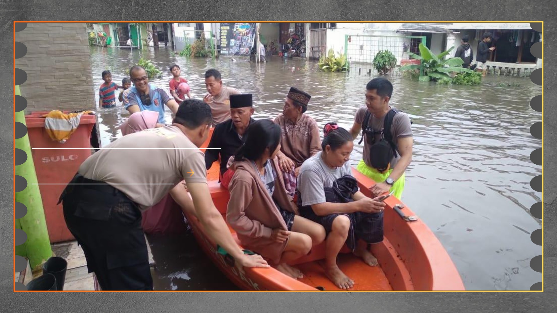 Banjir Pegangsaan Dua Naik, BPBD Evakuasi Warga
