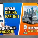 Mudik Gratis DKI 2026 Dibuka, Ini Syaratnya