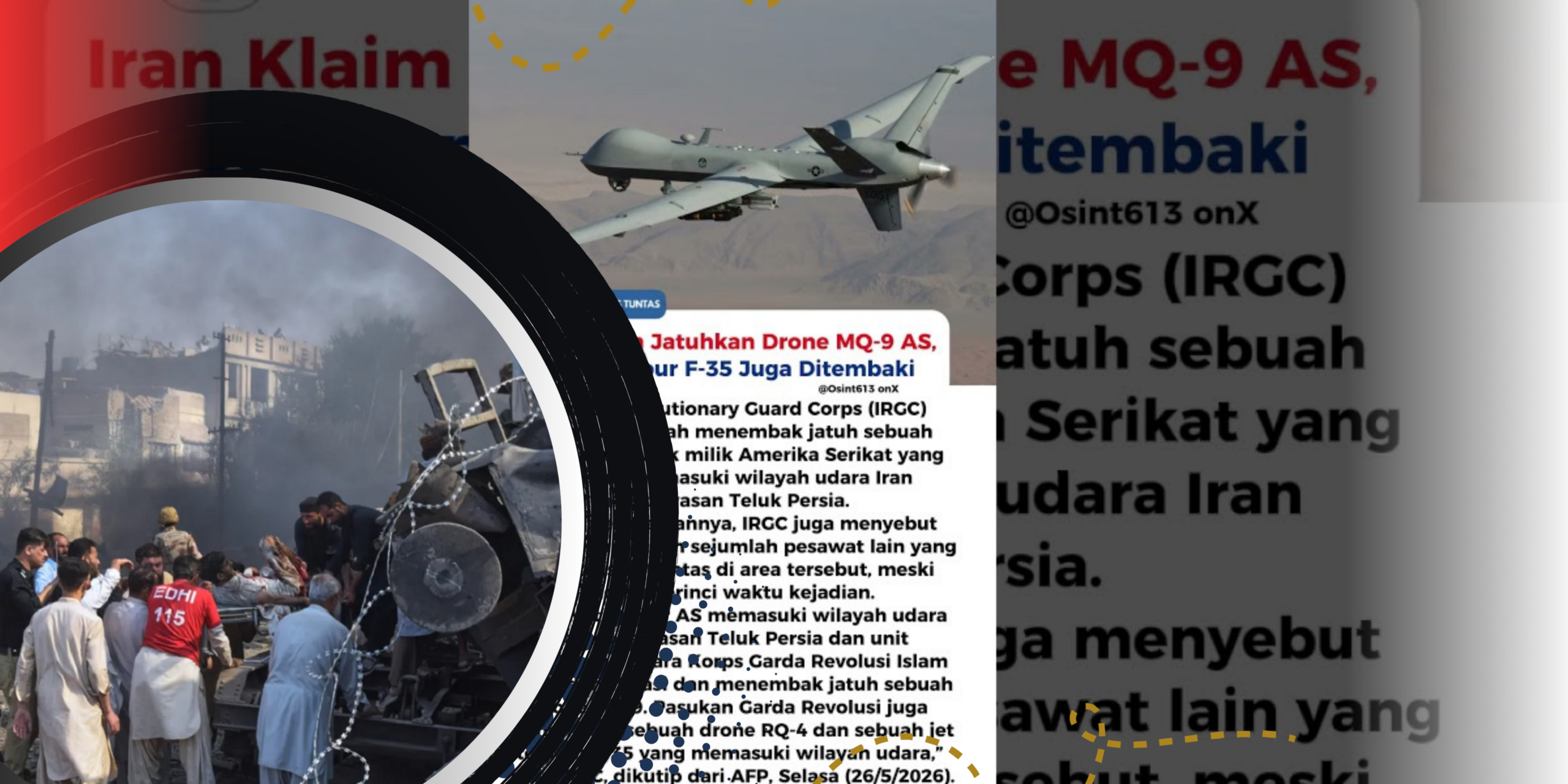 Iran Klaim Jatuhkan Drone MQ-9 dan Usir F-35 AS
