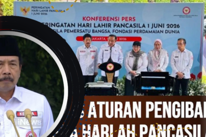 BPIP Gelar Upacara Penurunan Bendera Hari Pancasila