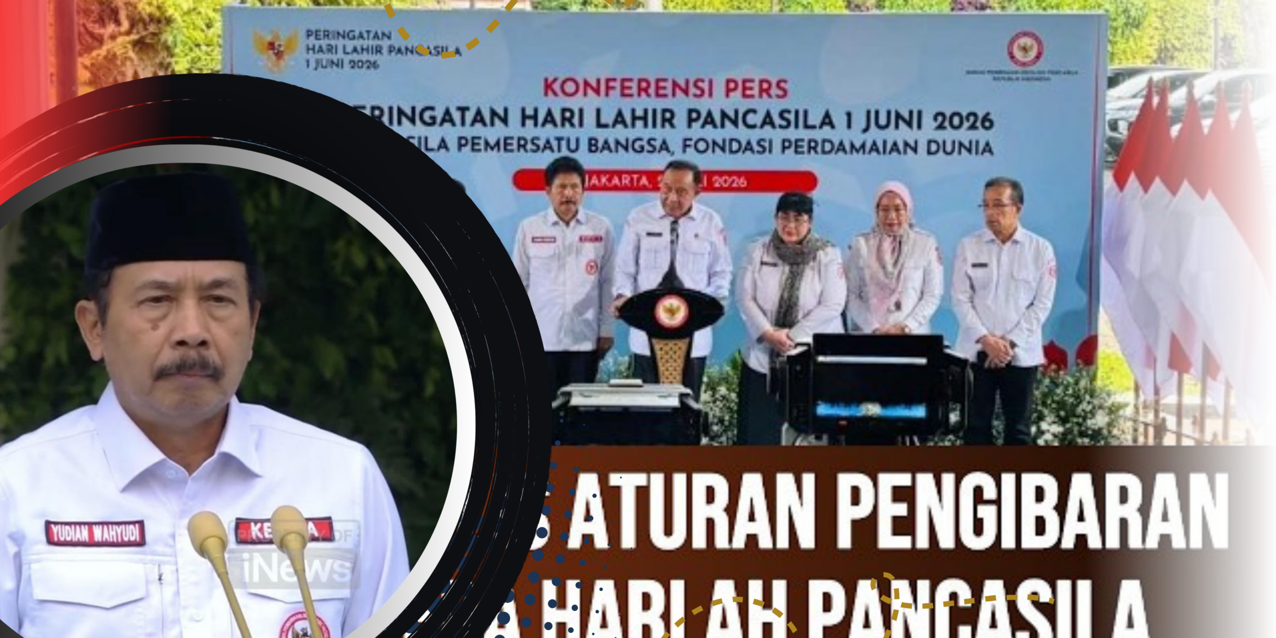 BPIP Gelar Upacara Penurunan Bendera Hari Pancasila
