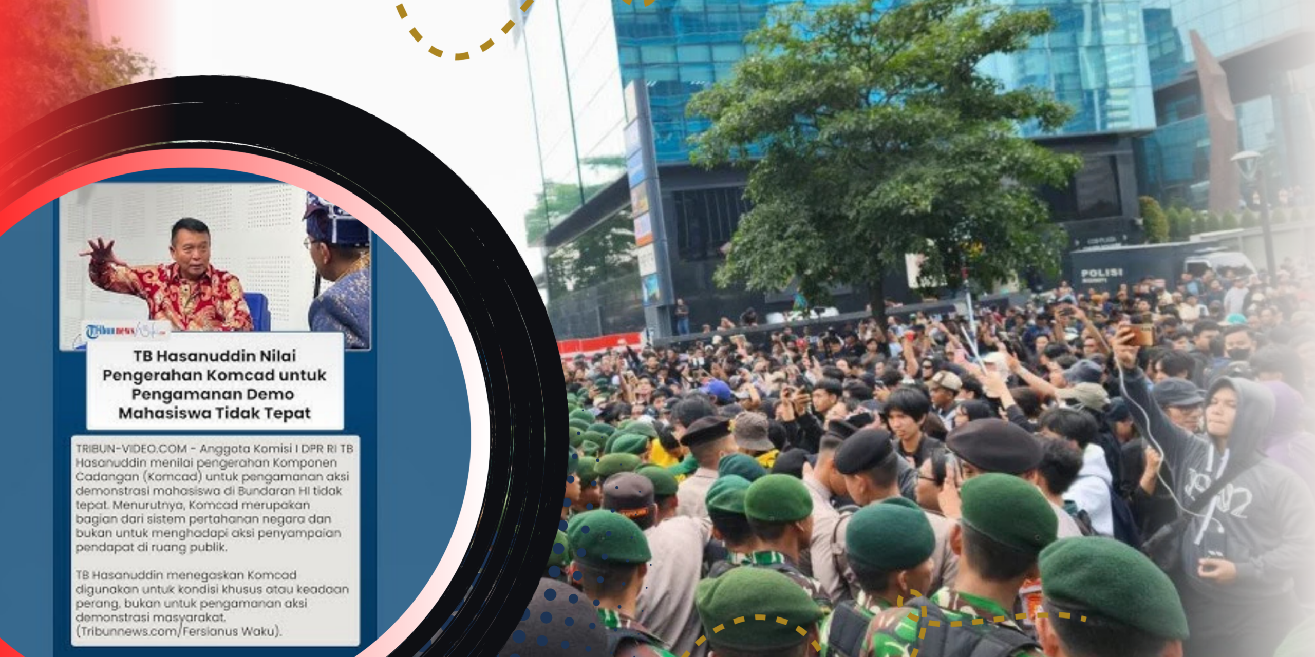 TB Hasanuddin Kritik Keterlibatan Komcad dalam Demo