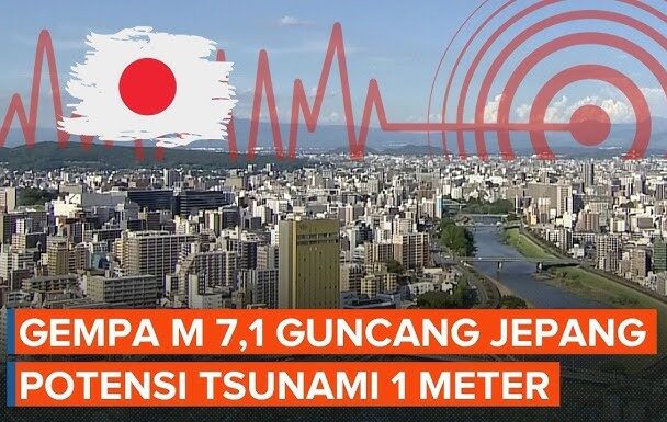 Gempa Guncang Jepang, Tsunami Setinggi 1 Meter Diwaspadai