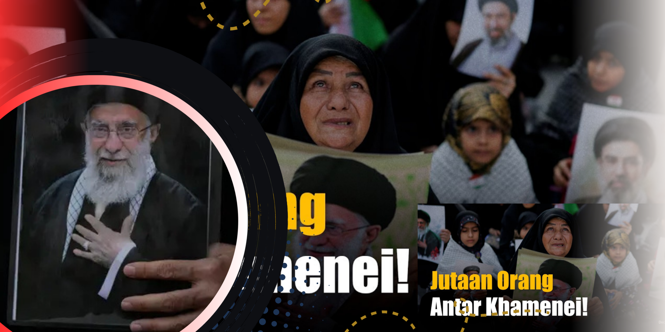Jutaan Warga Antar Ali Khamenei ke Peristirahatan Terakhir