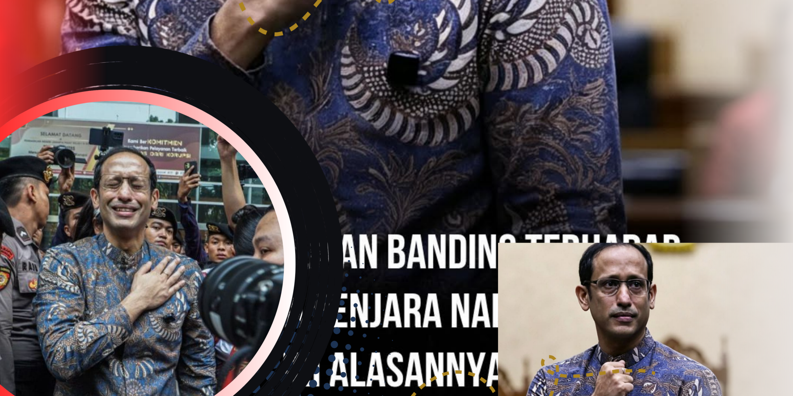Nadiem Makarim Ajukan Banding atas Vonis 10 Tahun