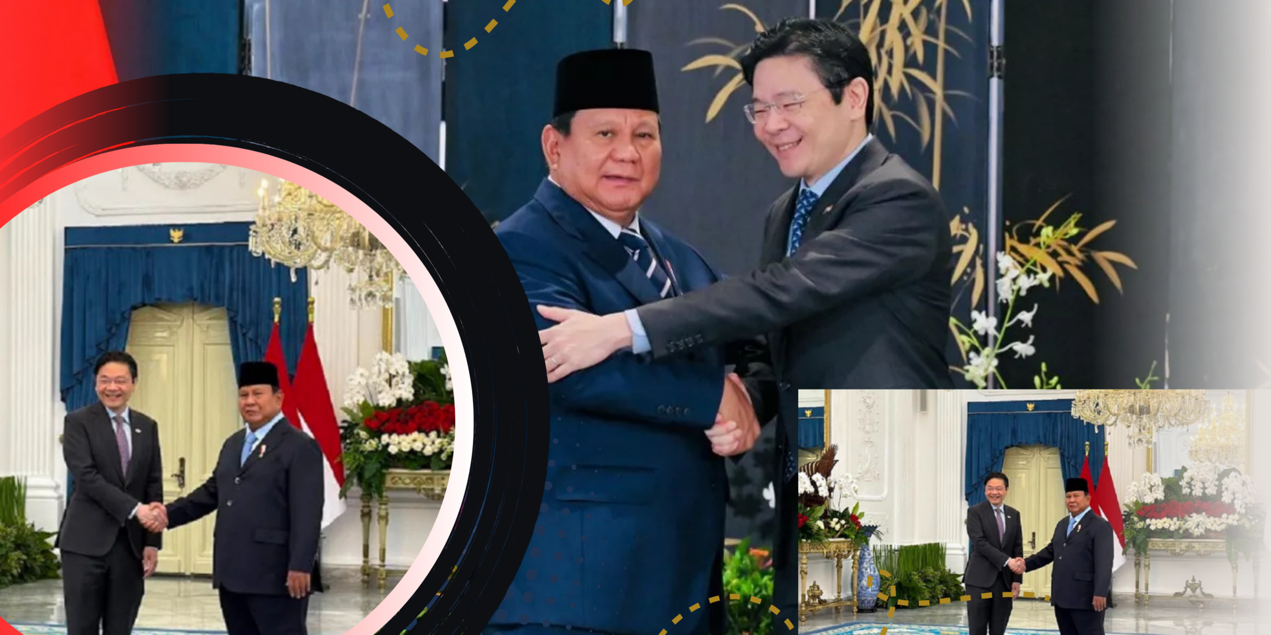 Prabowo Lepas PM Singapura, Tegaskan Hubungan Erat