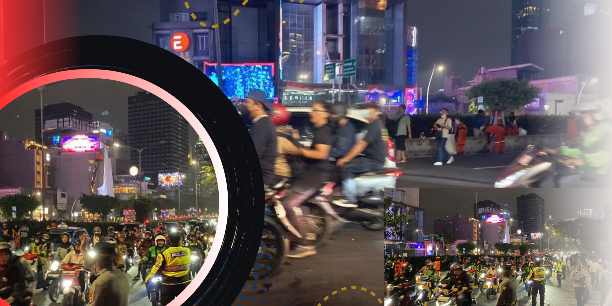 Demo BEM UI Usai, Lalu Lintas Sudirman Kembali Normal