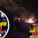 Demo DPR Ricuh, Massa Bakar Barrier dan Ganggu KRL