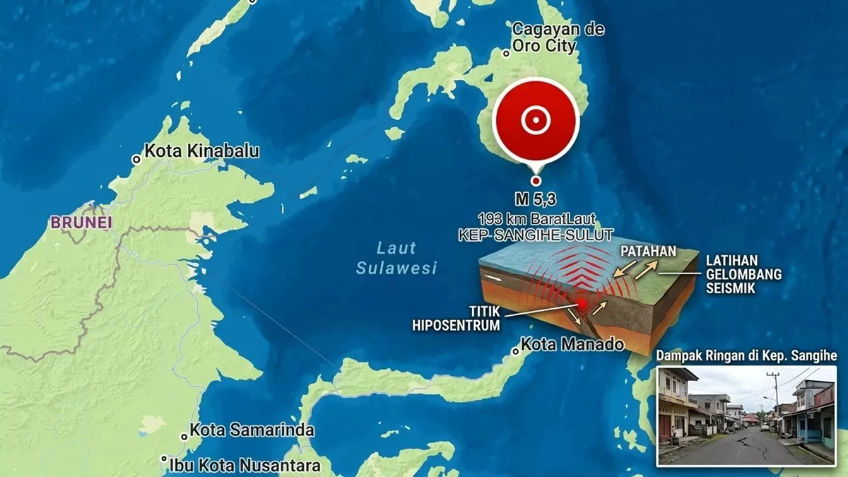 Gempa M5,2 Mindanao Terasa di Sulut, BMKG Aman