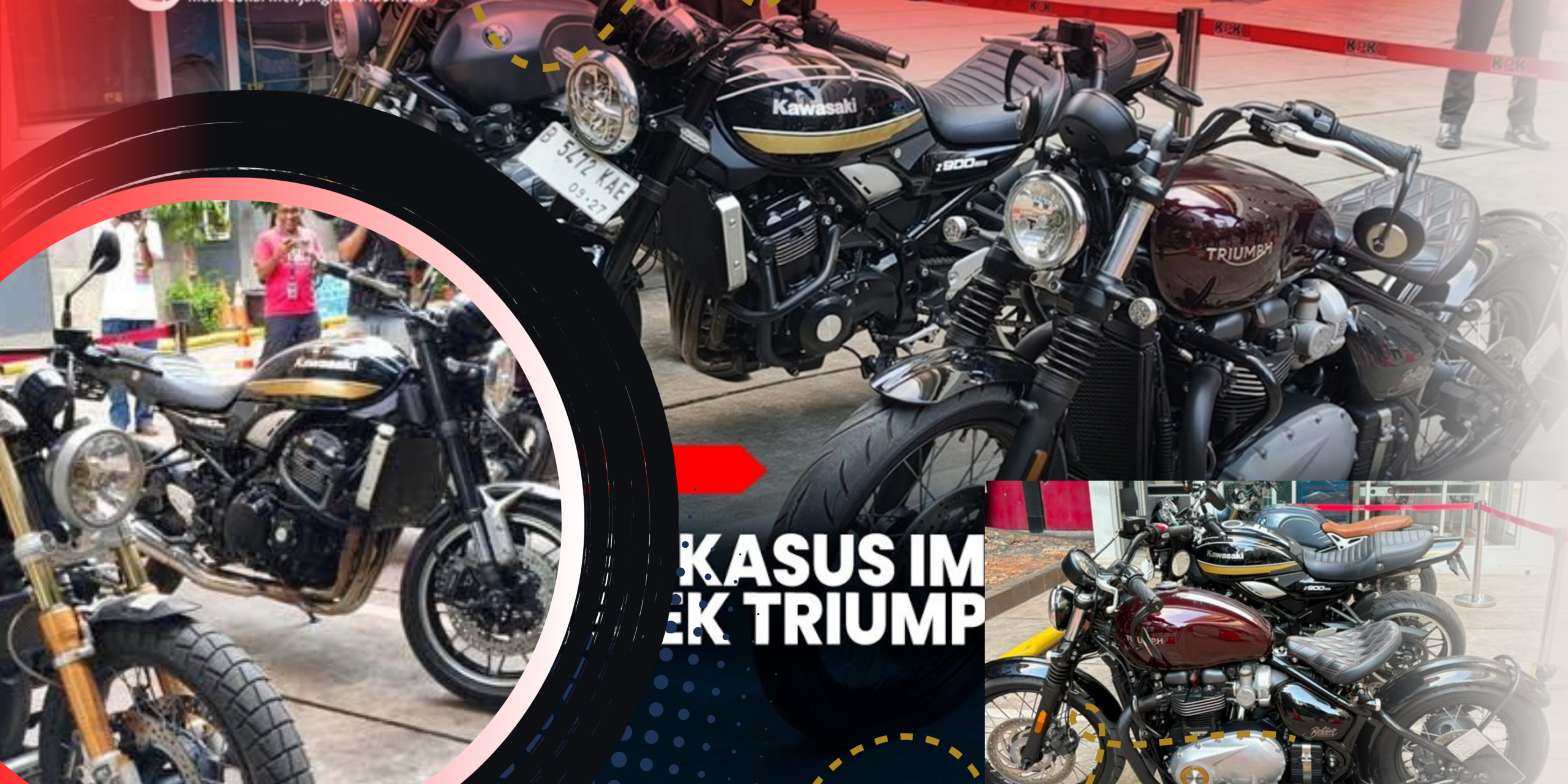 KPK Sita 3 Moge BMW, Triumph, dan Kawasaki