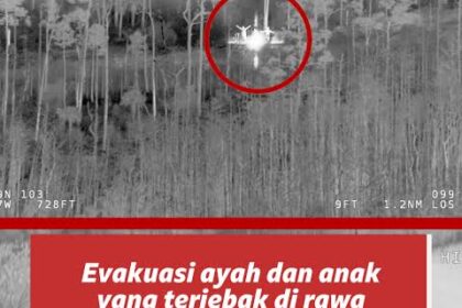 Ayah Mabuk Bawa Dua Anak Kabur hingga Masuk Rawa