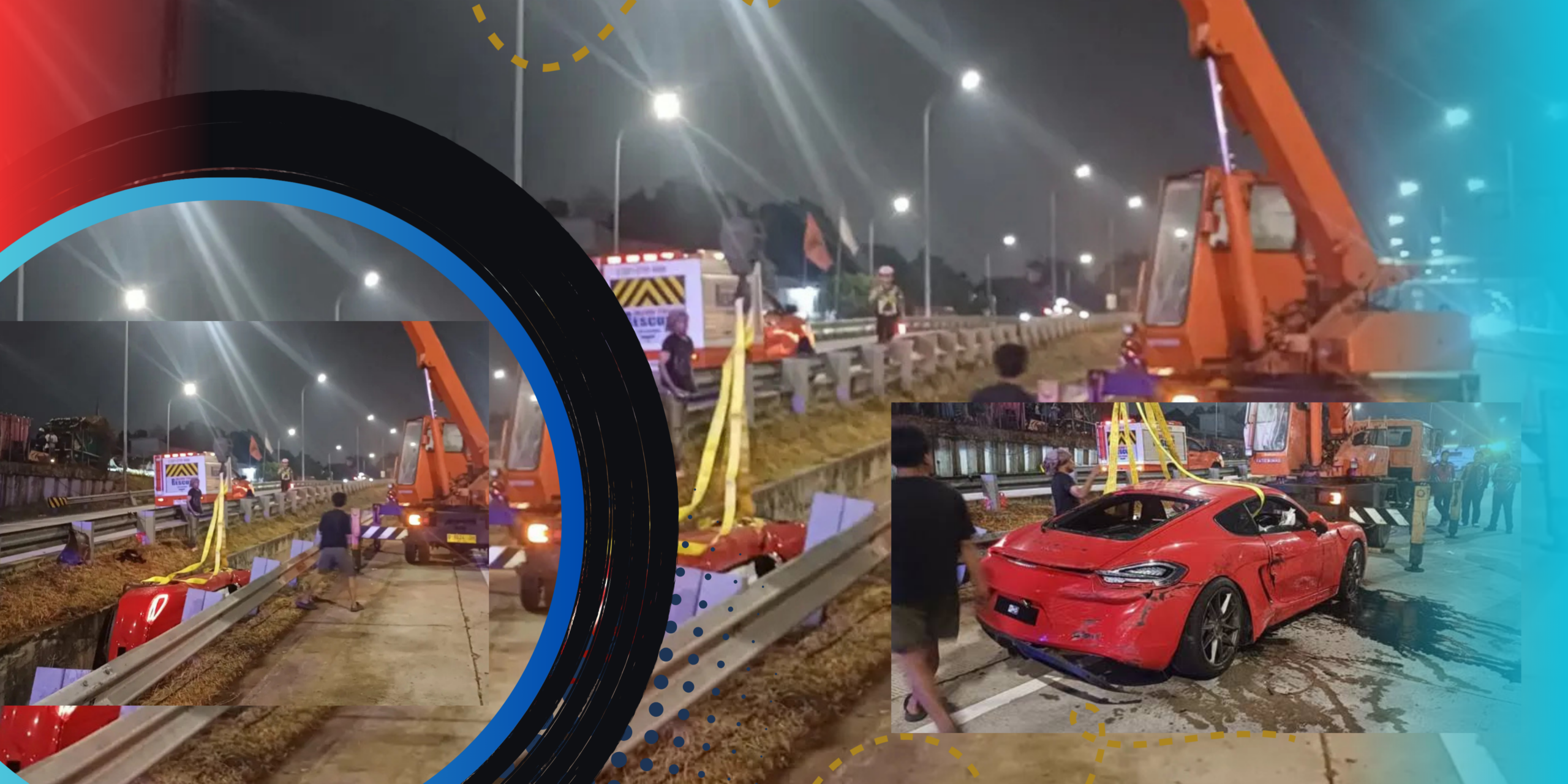Porsche Masuk Got di Tol Desari, Ini Kronologinya
