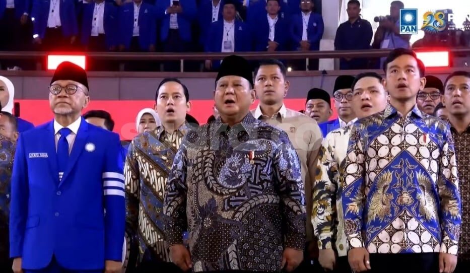 Prabowo-Gibran Hadiri HUT ke-28 PAN di JCC
