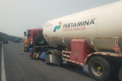 Truk Tangki LPG Kecelakaan di Tol Jagorawi, Ini Penanganannya